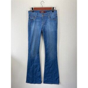Raven Denim Womens Size 26 Medium Wash Boot Cut Jeans‎ Stretch Low Rise Retro